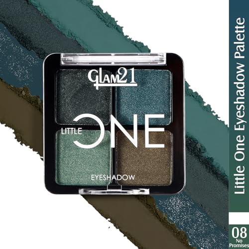 Image of Glam21 Little One 4-in-1 Eyeshadow Palette- No promise & Color Match BB Foundation SPF15-Medium Beige-46gm|Pigmented, Long-Lasting Eyeshadows|Non-Cakey BB Cream, Blemish-Free Glow |Combo Pack Of 2