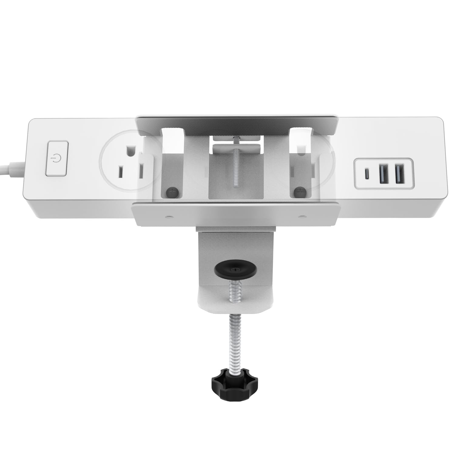 Monzlteck Adjustable Desk Clamp Mount for Power Strip, Put Your Power Strip Where You Need it-DPS-03