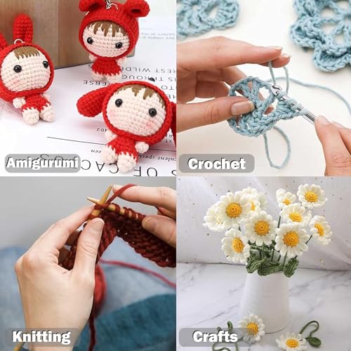 Miniatura 4 de Yayatty 60 Color Hilo Para Tejer A Crochet Hilo De Acrílico, 60 X 15g Lanas Para Crochet Lana Para Tejer Adecuado, Manualidades