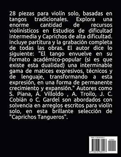 Estudios & Caprichos Tangueros: para violín español - inglés