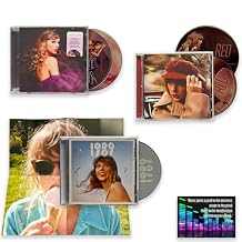 Taylor Swift Taylors Versions Red / Speak Now / 1989 Sky Blue Including Bonus Art Card + 1989 Mini-Poster