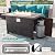 Kullavik 8 Pieces Outdoor Patio Furniture Set Sectional Rattan Sofa Brown Manual Wicker Patio Conversation Set with 43" Gas Propane Fire Pit Table,Blue