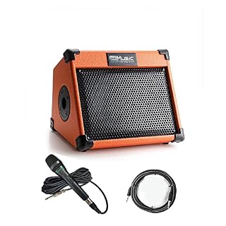 Acoustic Guitar Amplifier, 20 Watt Bluetooth Amp for Guitar Acoustic with Reverb Chorus Effect, 3 Band EQ(Including Microphone and Audio Cable) - Les Beatles, Paul McCartney, John Lennon, RIngo Starr, George Harrison
