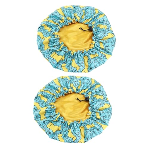 SHERCHPRY 2 pañuelos de seda Hiyab ajustables para el cabello para mujer, sombrero de mujer, turbante de satén, Light , 2 unidades, 18 Years