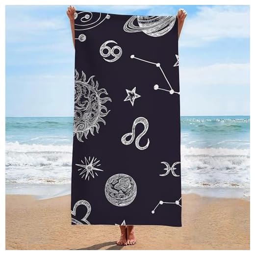 GeRRiT Constellation Toalha de praia extragrande tamanho completo, viagem piscina yoga academia acampamento toalha de praia, acessórios essenciais de praia para adultos mulheres homens presentes de