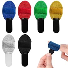TOYMIS 6pcs Trigger Finger Splints, Soft Fabric Little Finger Splint Mallet Finger Splints Brace for Arthritis Broken Finger Protection Fingers Straightening 6 Colors