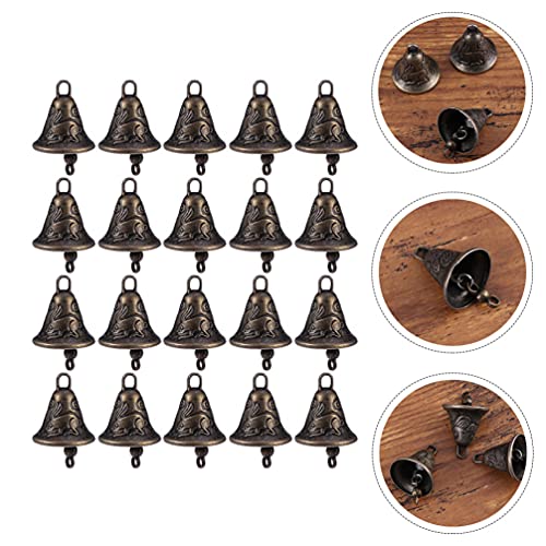 Yardwe 20Pcs Mini Ofício Pequeno Sino Sino Carrilhão de Vento Feng Shui Sino Bênção Boa Sorte Chavei