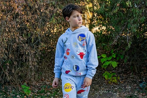 Image of Ultra Game Youth NBA Official Multi-Team Super Soft Hoodie Sweatshirt & Joggers Sweatpants Set