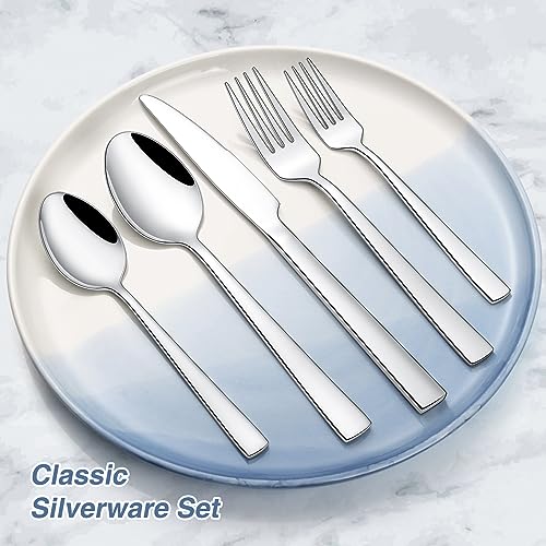 image for 60 Piece Silverware Set For 12, Stainless Steel Flatware/Tableware Set