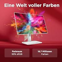 Lenovo L24D-4c | Monitor | 23.8" Full HD | 144Hz | IPS | USB-C Docking 75W | Home Office | 1920x1080 Auflösung | 250 nits | 1ms Reaktionszeit | IPS-Panel | Höhenverstellbar| Lautsprecher | Grau – Ansicht 7