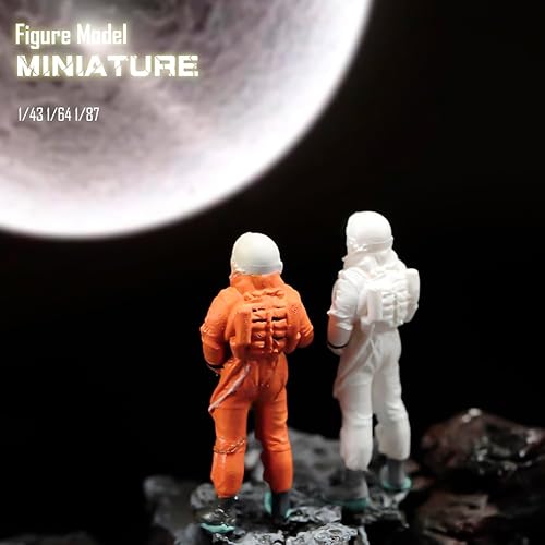 Miniatura 8 de Figura de miniatura a escala 143 pintada a mano de personas diminutas de resina, figuras de diorama de acción para automóviles, vehículos, paisajes,