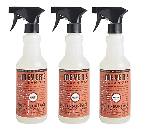 Mrs. Meyer's Clean Day Multi Surface Everyday Cleaner, Radish Scent, 16 Ounce (Pack of 3)