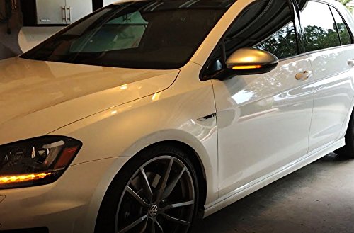 Ijdmtoy Smoked Lens Dynamic Sequential Blink Led Side Mirror Turn Signal Light Strip Assembly Compatible With Volkswagen: 2015-2021 Golf Gti Mk7 Vii #TOP7