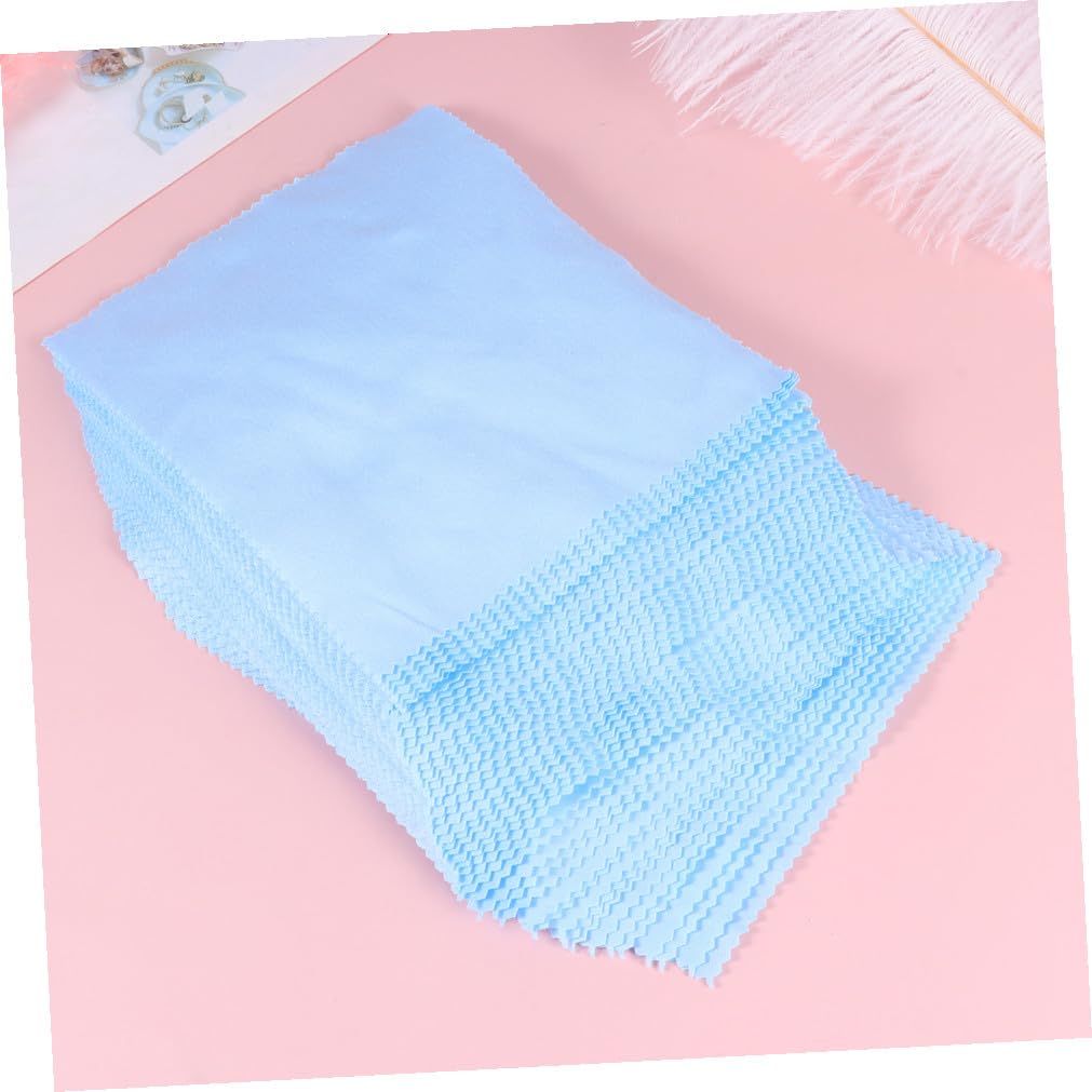 FOMIYES 3 Set Panno Per La Pulizia Degli Occhiali Panno Per La Pulizia in Microfibra Panno Per Occhiali in Microfibra Pulitore Occhiali Panno Per La Pulizia Delle Lenti Blue 50 Pezzi * 3