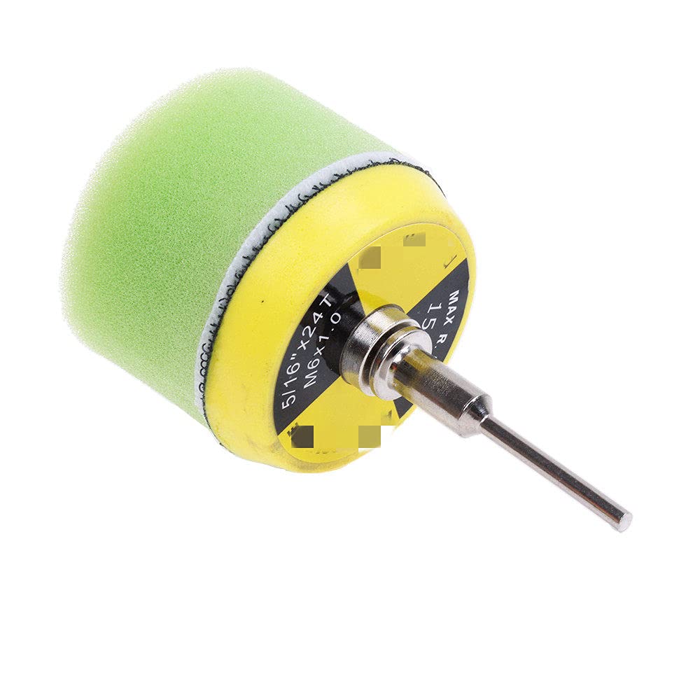 16 sztuk 2 cal 50mm zestaw podkładek polerskich do polerowania płaska gąbka do szlifowania z 3mm hakiem i pętlą płyta tylna do woskowania samochodów Dremel, A