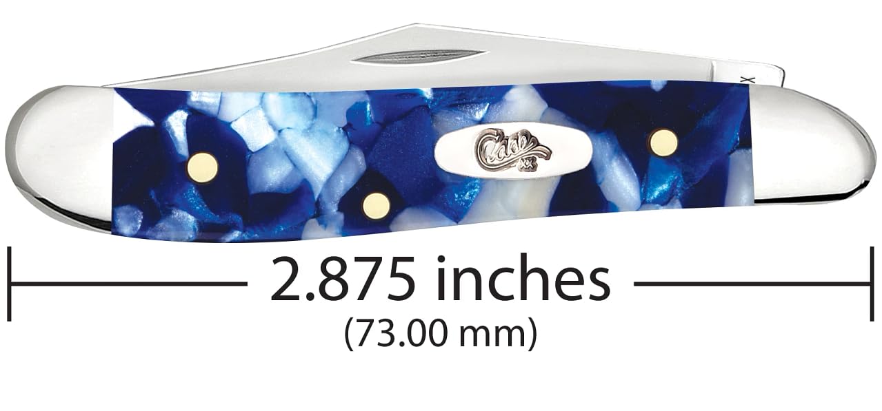 Amazon.com : Case XX Pocket Knife PEANUT - BLUE CRACKLE KIRINITE