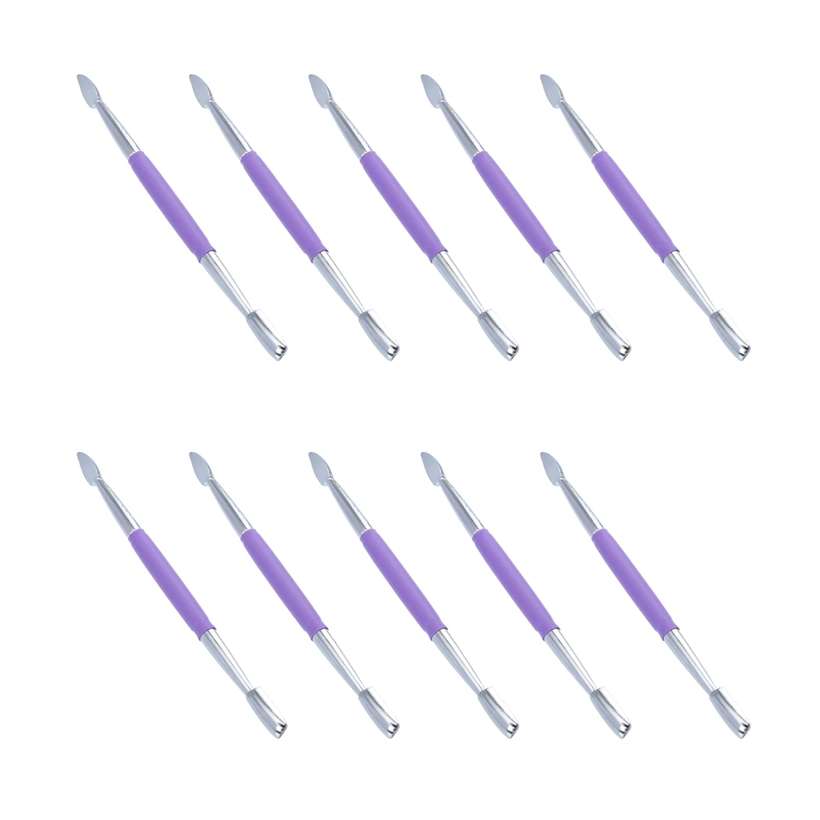 FOMIYES 10PCS Nail Cuticle Pusher Cuticle Remover Gel Nail Polish Peeler Scraper Manicure Pedicure Dead Skin Fork for Fingernail Toenail