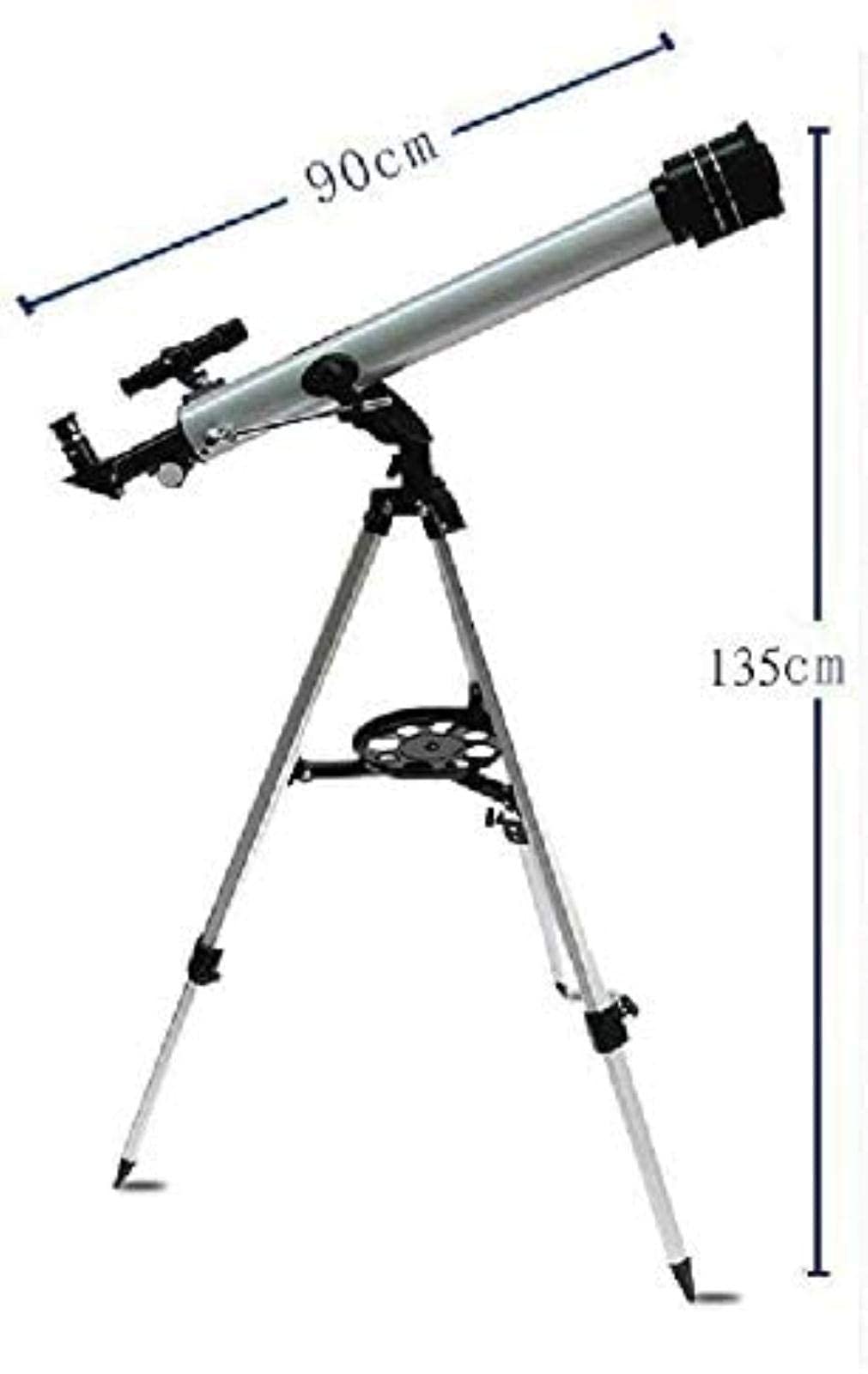 Teleskop monokularowy, 525-krotny profesjonalny teleskop astronomiczny do obserwacji gwiazd, wyposażony w ultralekki statyw ze stopu aluminium