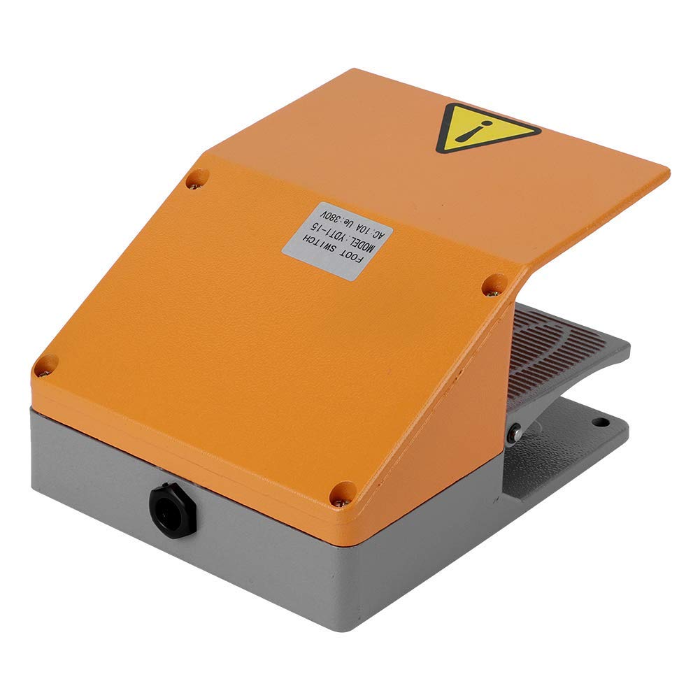 Interruptor de Pedal YDT1‑15 380VAC Controlador de Pedal Operado con el Pie Interruptores Eléctricos Duales para Máquina Eléctrica Kit de Pinzas de Alimentación