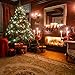 AIIKES 10x10FT Christmas Tree Backdrops Indoor Fireplace Photography Background Xmas Gifts Wood Floor Photo Backdrops Party Home Decoration Photo Booth Studio Props 11-777