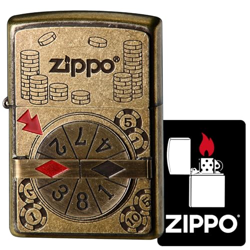 �W�b�|�[(Zippo) ���C�^�[ �h�� �^�J�� ROULETTE ���[���b�g ���[�Y�h���H ���^���\�� �����X�e�b�J�[�t�� �S�[���h 2UDB-ROULETTE