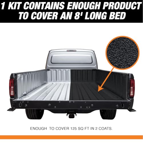 Rintek Urethane Spray-On Truck Bed Liner Kit – Durable Textured Coating – Mix, Shake & Shoot – 1 or 2 Gallon – Black or Tintable – Available With or Without Spray Gun (Tintable – No Gun, 1 Gallon)