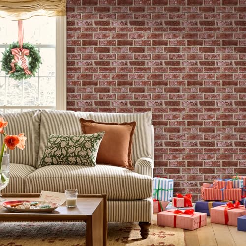 COMSTICKC 3D Faux Brick Wall Panels Peel and Stick, 10 Pcs 11.8" x 11.8" by COMSTICKC - Used condition - Image 6