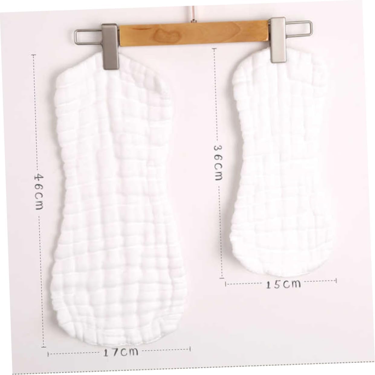 Toyvian 5pcs Pure Cotton Nappies Reusable Cloth Diapers for Newborns High Absorbency and Design Soft and Breathable for Care and Nursing