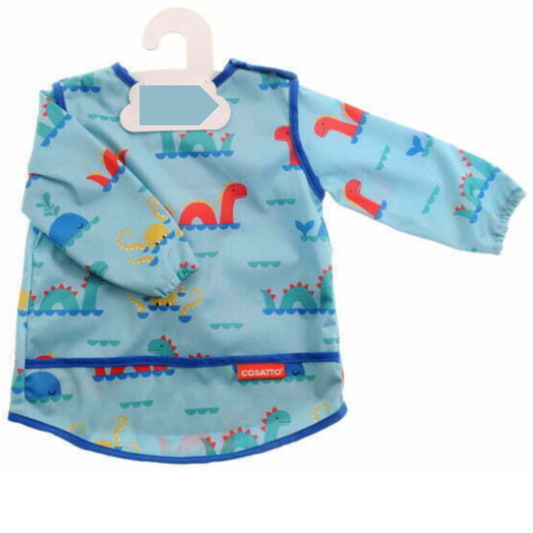 Cosatto Sea Monsters Coverall Weaning Waterproof Bib - Essential Clothing - Machine Washable - Baby Gift - Sea Monsters
