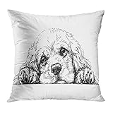 cachorros cocker americano puros ❥❥❥【Material】Fundas Cojin está hecho de poliéster, es muy transpirable, resistente al desgaste y no se arruga fácilmente, no se deforma fácilmente, es muy cómodo, duradero y hermoso.