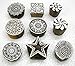 Crafts of India Wholesale Lot of Nine Beautiful Wooden Block Stamps/Tattoo/ 100% Handcarved Indian Textile Printing Blocks