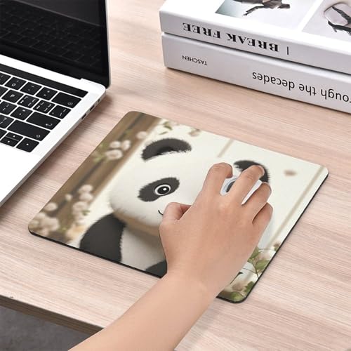 Tapis de souris panda blanc imperméable pour ordinateur portable 25x30 - 6
