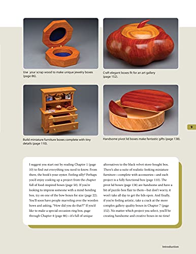 Creative Wooden Boxes from the Scroll Saw: 28 Useful & Surprisingly Easy-to-Make Projects (Fox Chapel Publishing) Patterns and Step-by-Step for Jewelry Boxes, Pivot Lids, Food-Shaped Boxes, and More - Image 4