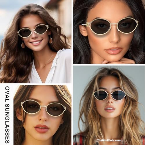 AICase Ozzy merch Retro Oval Sunglasses for Women Men Small 90s Metal Sun Glasses 2025 Trendy Chic Round Shades Cute Miu Designer Sunnies UV400 Protection_32
