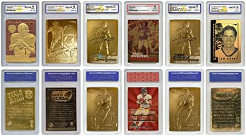Merrick Mint Tom Brady Mega-Deal Officially Licensed Cards Graded Gem-Mint 10 (Set of 6) Fleer Ultra Rookie Gold Cards and More