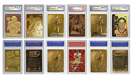 Merrick Mint Tom Brady Mega-Deal Officially Licensed Cards Graded Gem-Mint 10 (Set of 6) Fleer Ultra Rookie Gold Cards and More