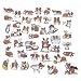 Fun Cartoon Corgi Stickers - Party Favors Scrapbooking Craft Supplies - 40 Stickers