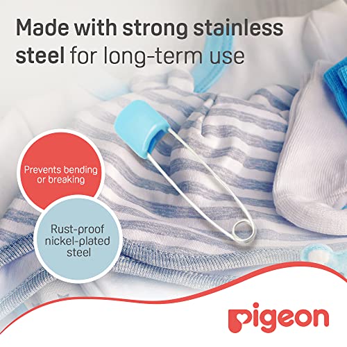 دبابيس أمان كبيرة من بيجين، ألوان متنوعة، 6 قطع/بطاقة