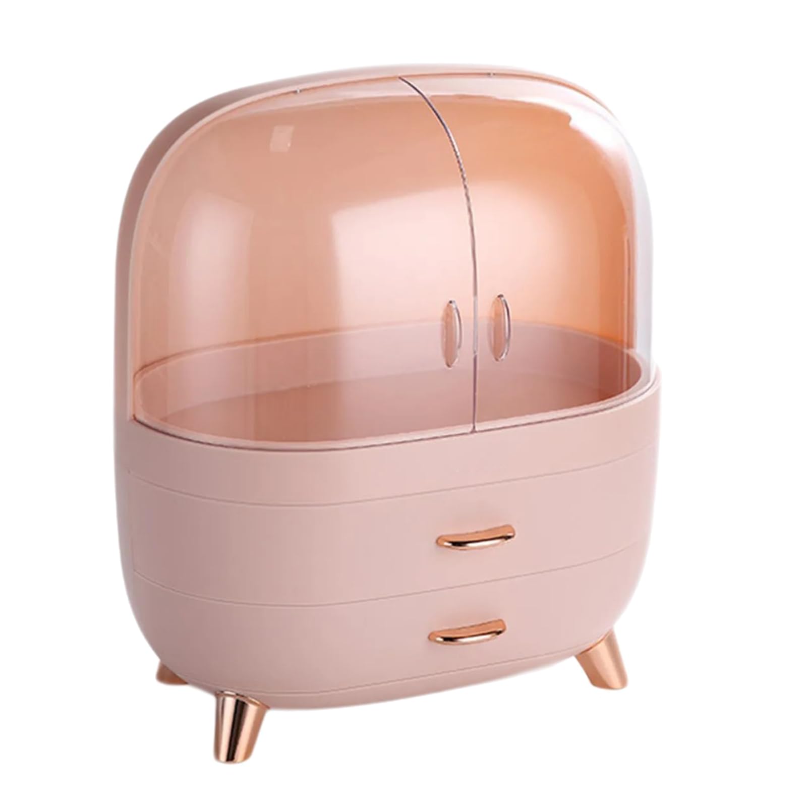 Tsophreniq Desktop Cosmetic Organiser with Multiple Compartments Makeup Container Efficient Storage Box for Beauty Products Makeup Organiser