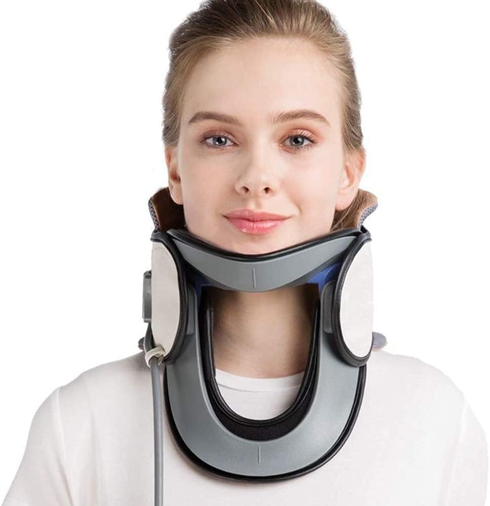 Nackenbandage Neck Brace Collar Halswirbelsäule | Verstellbare Nackenstütze | Aufblasbare Nackenstütze | for die medizinische Halswirbelsäulenpflege Zahnspange zur Schmerzlinderung