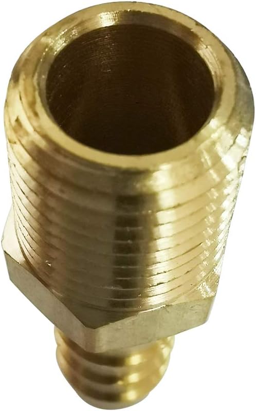 Legines 3/8" NPT Male to 3/8" Barb Fitting, Brass Hose Barbed Adapter Connector Straight, 2 pcs