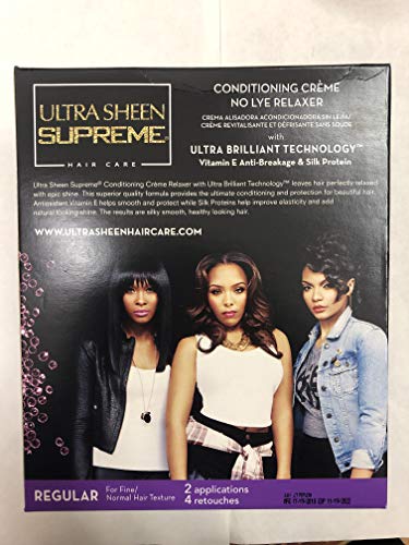 Ultra Sheen Supreme Conditioning Creme No Lye Relaxer com Ultra Brilhante Tecnologia New Sulfato Neu