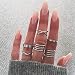 Produktbild Gluckliy Katze Ring, Süß Schwarz Augen Persische Katze Süße Katze Ring Mode Stil Offen Legierung Ring Buchse Silber - Silbern, 16 Pcs