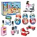 kididdo 6 Pack Jumbo 2 in 1 Building Bricks Easter Egg with Toys Inside for Kids Boys Girls Easter Gifts Surprise Eggs Easter Basket Stuffers Fillers