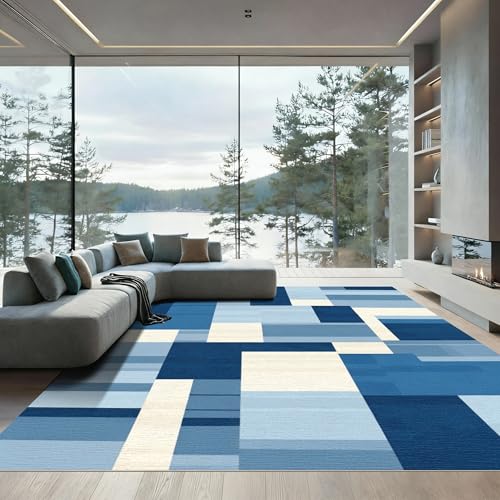 ODIKA Flatwoven High Traffic Area Rug 2x3, Geometric Contemporary Urban
