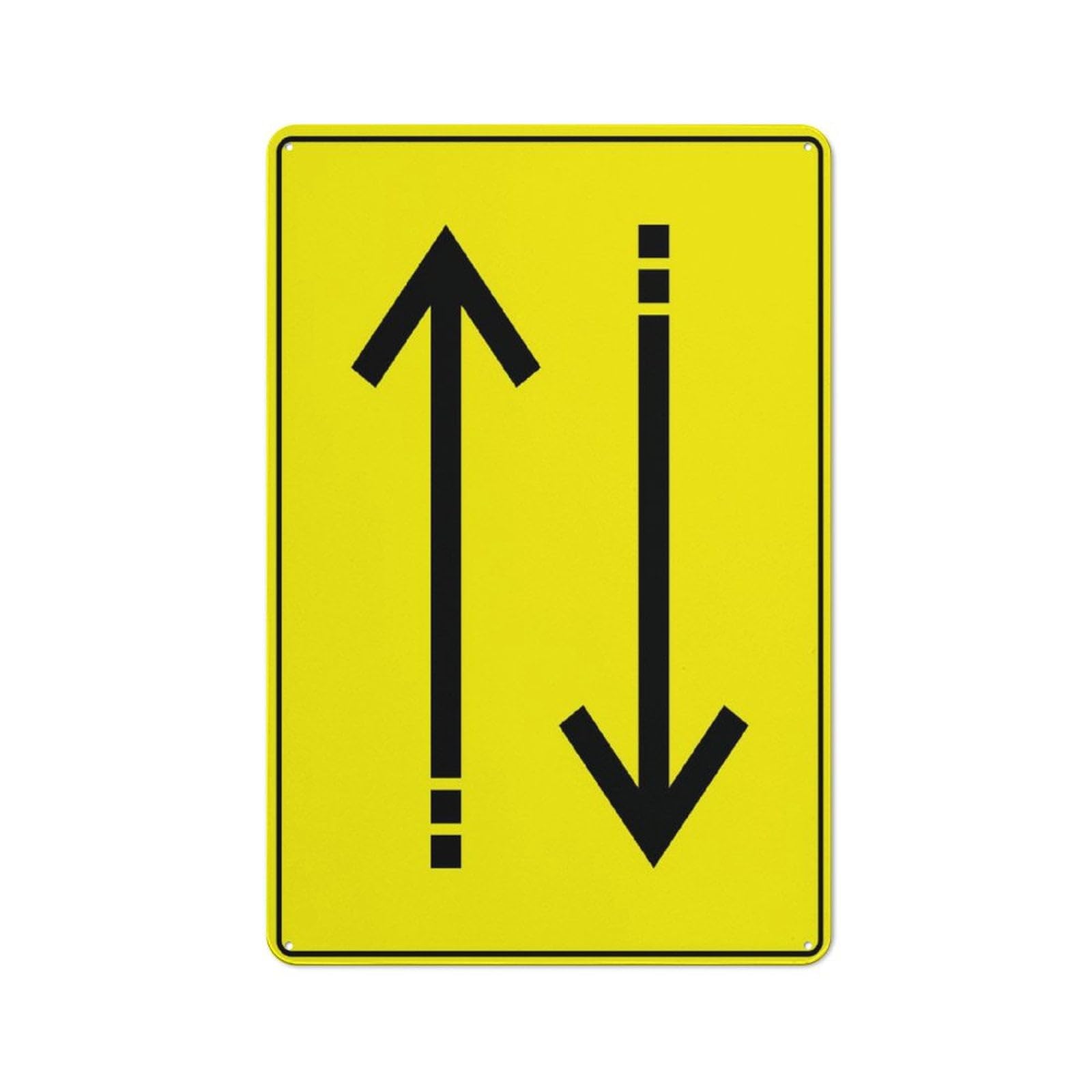 Peiyeety A04 Parallel Sign Outdoor Metal Sign - 12X16 Inches Metal Signs For Business, Workplace, Office, Home, Delivery Signs, Road Signs, Garden Signs