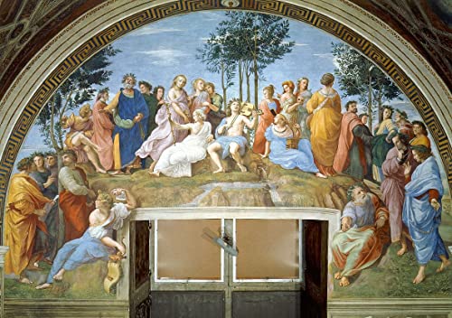 Tableaux toile de célèbres peintres affiche Raphaël Le Parnasse salon 60x90
