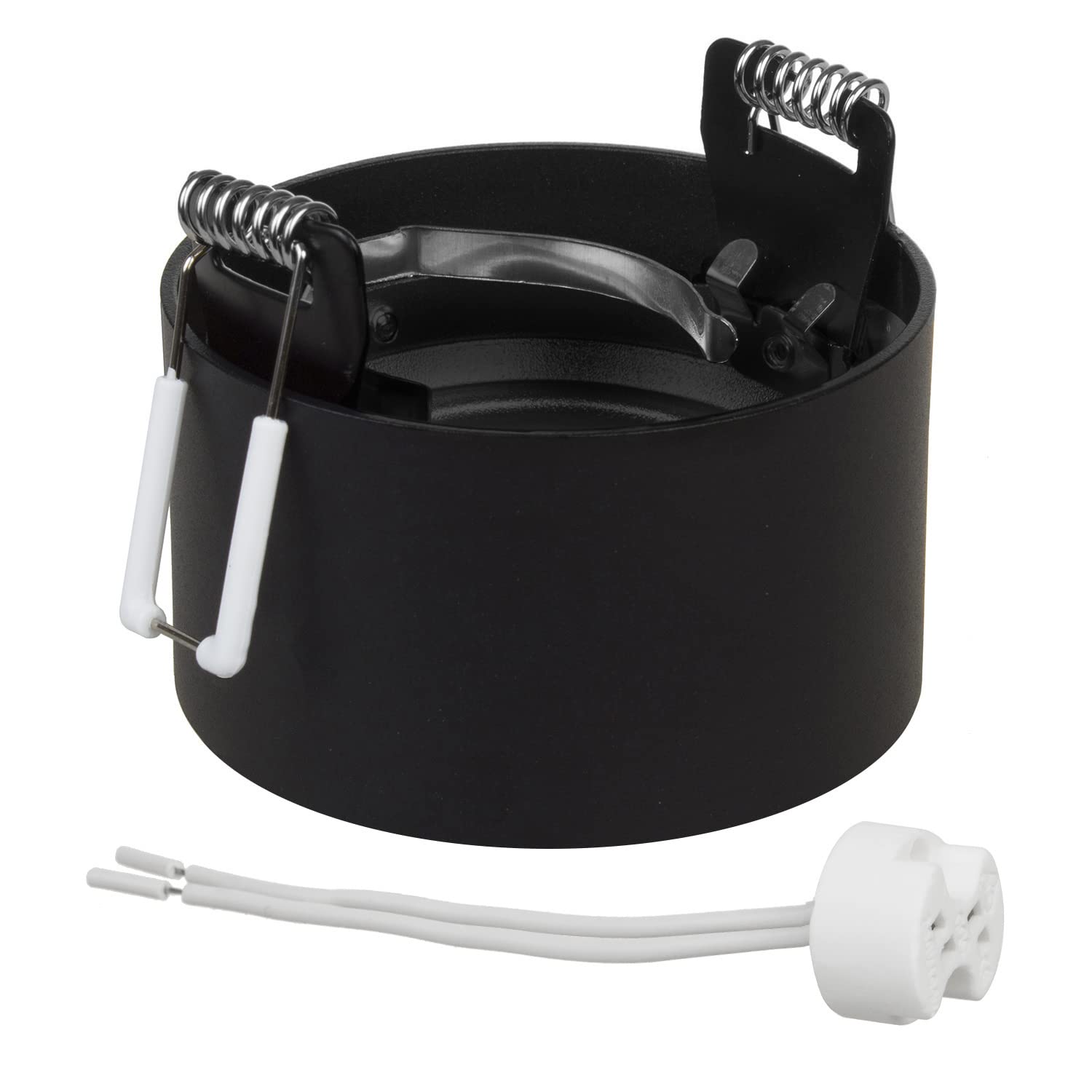 Plafoniera Faretto Maclean MCE458 - Attacco GU10 Per LED E Alogene Fino A 35W - Nero Alluminio