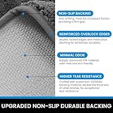 Oiilores Dirt Trapper Door Mat Indoor 80 x 120 cm, Washable Entry Rug, Inside Doormats for Entryway, Non-Slip, Low-Profile, Super Absorbent Dog Mats for Muddy Paws, Pets, Gray - Image 5