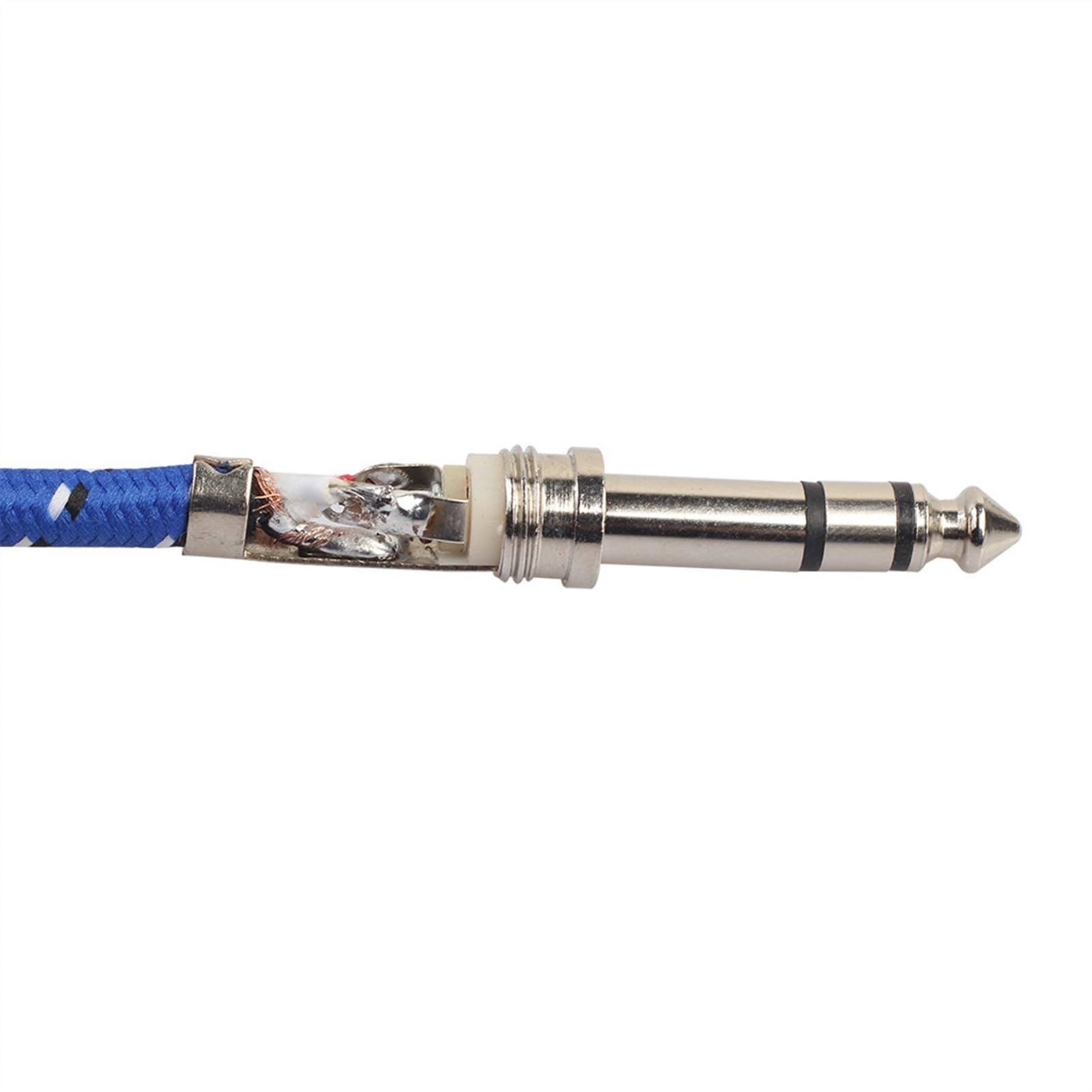 Cables para instrumentos Cable De Guitarra Eléctrica Estéreo Macho A Macho De Color Azul De Material Resistente Al Desgaste Y A La Tracción(20m)